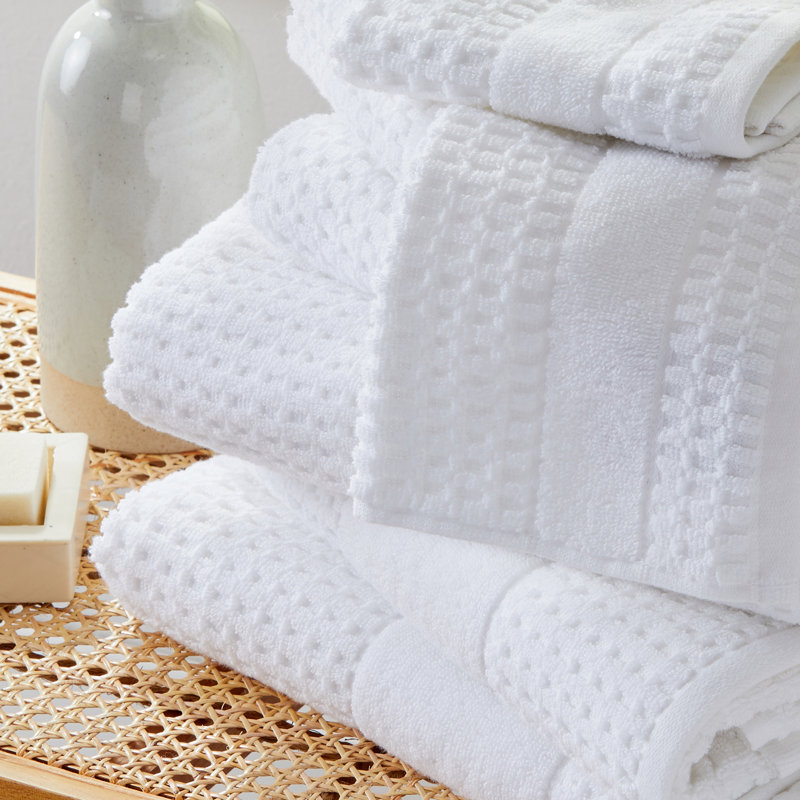 Wade Logan® Aneko 100% Cotton Waffle Bath Towels & Reviews | Wayfair